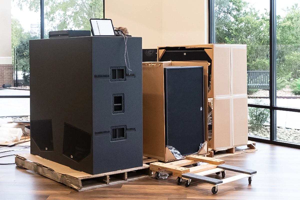 Danley sound labs TH812 subwoofers and SH96HO speakers for live event services